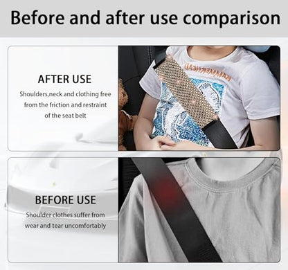 NBTEPEM 2 Pack Bling Car Seat Belt Covers, Diamond Seatbelt Shoulder Protection, Rhinestones Seat Belt Strap Cover Shoulder Pad, Universal Bling Car Interior Accessories (Champagne) - color: Champagne