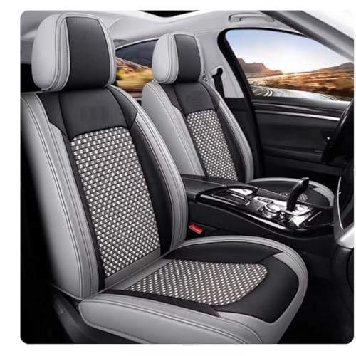 Custom Car Seat Covers for Mercedes Benz A B C CLA CLS CLK GLE GLS GLA GLK GL ML G S GLC SL CL SLC R SLK etc...Easy to Install car Cover (Black Gray K+) - color: Black Gray K+