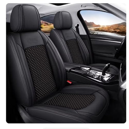 Custom Car Seat Covers for Mercedes Benz A B C CLA CLS CLK GLE GLS GLA GLK GL ML G S GLC SL CL SLC R SLK etc...Easy to Install car Cover (All Black K+) - color: All Black K+