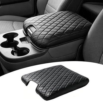 FREESOO Center Console Cover for 2013-2018 Dodge Ram 1500 & 2013-2024 Ram 2500/3500/1500 Classic Model, Armrest Cushion Pad, Waterproof Faux Leather, Non-Slip & Anti-Scratch, Jump Seat Only - size: 2013-2026 Jump seat covers