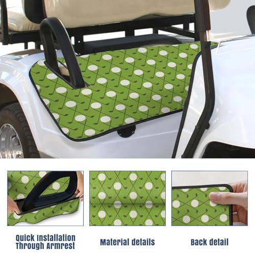 Golf Cart Seat Covers Golf Cart Seat Towel Blanket Group - color: Olive-green Golf