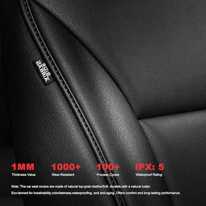 TTX LIGHTING Car Seat Covers for Honda HR-V 2016-2022,Custom Fit Seat Covers for HR-V 5 Seats Waterproof Full Set Breathable Faux Leather Custom Fit Car Protector Cushion Accessories - size: 10.HR-V 2016-2022 5 Seat Full Set