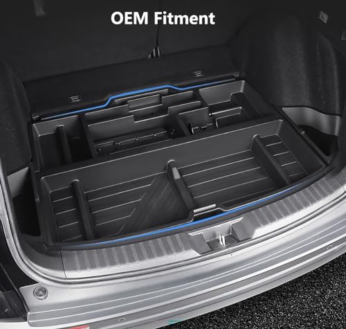 2023-2026 Honda CR-V Trunk Organizer, SUV Insert Cargo Rear Hatch Storage Box fits CRV EX LX EX-L Turbo Sport Under Cargo Floor Storage Bins - size: For CR-V 2023-2026