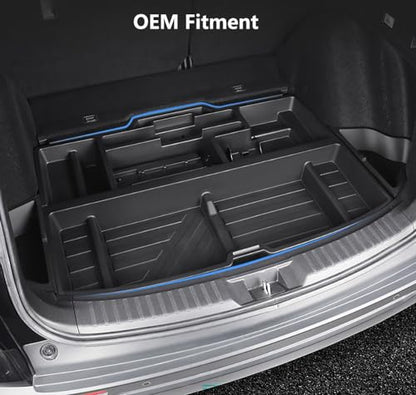 2023-2026 Honda CR-V Trunk Organizer, SUV Insert Cargo Rear Hatch Storage Box fits CRV EX LX EX-L Turbo Sport Under Cargo Floor Storage Bins - size: For CR-V 2023-2026