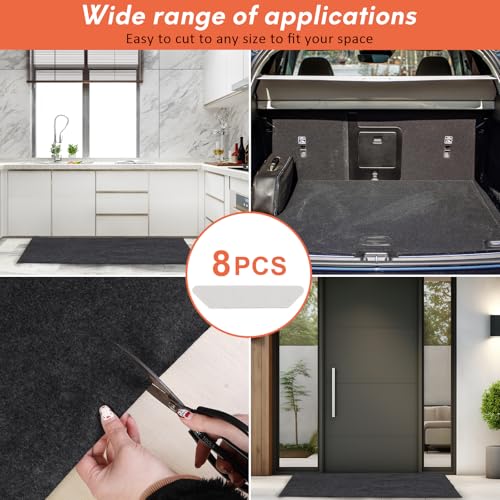 JERIA 1 Pcs 36 X 60 Inch Oil Spill Mat for Under Car Driveway,Oil Leaks Absorbent Oil Pad,Tape Rubber Mat Garage Floor with 8 PCS Tapes - size: 36" x 60" (1PCS)