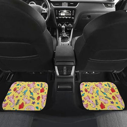 Axolotl Yellow Automotive Floor Mats Front and Rear Car Mat Carpet Set Universal Fit Auto Foot Mats Carpets, 4 Pcs - color: Axolotl Yellow