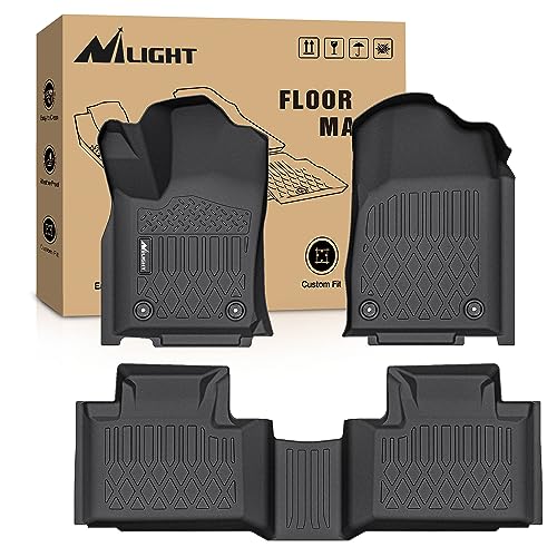 Nilight TPE Floor Mats for 2016 2017 2018 2019 2020 2021 2022 2023 Dodge Durango Jeep Grand Cherokee,All Weather Custom Fit Heavy Duty Floor Liners - color: 2016-2023 Dodge Durango|Jeep Grand Cherokee