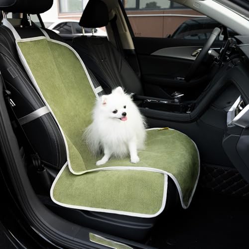 Dog Car Seat Cover for Front Seat, Dog Seat Cove Waterproof, Scratchproof Non-Slip Car Seat Protector, Universal Fit Most Cars, SUVs, Trucks, Green - color: Green, size: Front Seat(18''W x 39''L)