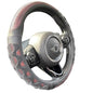 PINCTROT Large Size Steering Wheel Cover Great Grip with 3D Honeycomb Anti-Slip Design, 15.5-15.75 Inch (Wine Red) - color: 1.Wine Red, size: Large Size[15 1/2''-15 3/4'']
