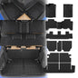 Floor Mats Compatible with 2013-2024 Toyota 4 Runner 7 Seat Cargo Mat Liner Back Seat Cover Protector 2023 4Runner Accessories (Fit 7 Seat, Floor Mats+Trunk Mat+2nd & 3rd Row Backrest Mats) - size: Trunk Mat+2nd&3rd Row Backrest Mats+Floor Mats