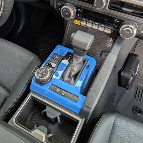 for Toyota Tacoma 2024 2025 and 4Runner 2025 Interior Accessories Center Console ABS Shift Panel Cover Decor Dashboard Trim (Blue, Shift Panel Cover) - color: Light Blue, size: Shift Panel Cover