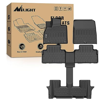 Nilight TPE Floor Mats for 2020 2021 2022 2023 2024 2025 Kia Telluride with 2nd Bucket Seats Without Center Console,All Weather Custom Fit Heavy Duty Floor Liners - color: 2020-2025 Kia Telluride