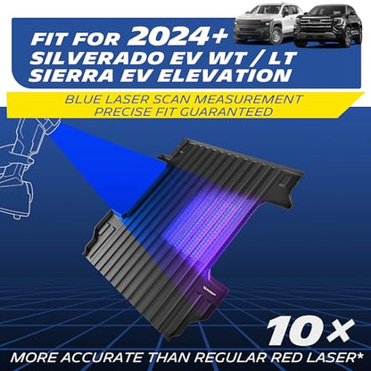 MICHELIN Truck Bed Mat for 2024-2026 Chevy Silverado EV WT/LT & GMC Sierra EV Elevation (Not Fit RST/Trail Boss/AT4/Denail), All-Weather Truck Bed Liner, Custom Fit, Durable TPE Bedliner, Non-Slip - size: 2) Silverado EV WT / LT | 24-26 | 5.9 FT