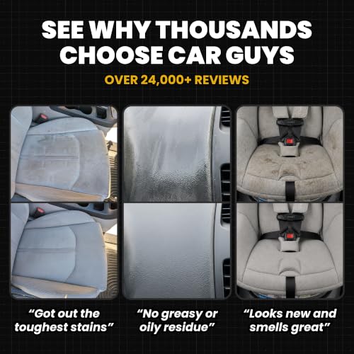 CAR Guys Super Cleaner | Interior Car Cleaner for Tough Stains | Stain Remover for Car Seats, Carpet, Upholstery, & Leather | 18 Oz Kit with Microfiber Towel - size: 18 Oz Kit (w/ Towel)