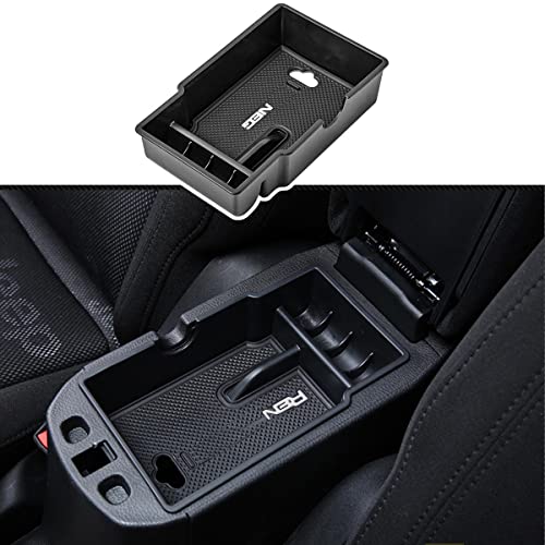 EDBETOS Center Console Organizer Tray Compatible with Renegade Accessories 2015-2019 2020 2021 2022 Armrest Glove Box Secondary Storage (White Trim) - color: White