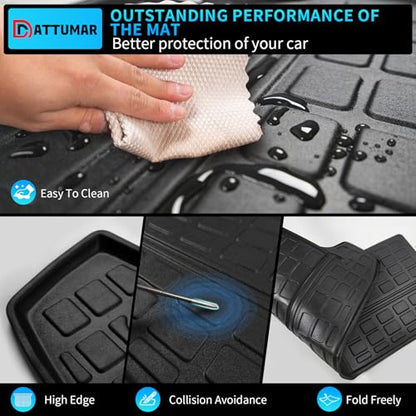 Back Seat Cover Compatible with 2010-2024 Toyota 4 Runner 7 Seat Kick Mats TPE All Weather Back Seat Cover Protector 2023 4Runner 7-Seater Accessories (2nd Row Backrest Mats) - size: 2nd Row Backrest Mats