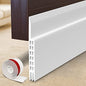 [New Upgrade] Huge Gap Door Draft Stopper, 3.4" W Widened Door Sweep Seal Gap Up to 1.8" for Interior & Exterior Doors - Keeping Draft, Noise, Dust and Unwanted Animals Out,3.4" W x 39" L,White - size: White