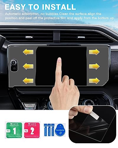 [Upgrade 2PCS Screen Protector 2025 2026 GMC Sierra 1500 (AT4/AT4X/Denali/Denali Ultimate) 2500HD 3500HD 13.4-Inch [No Glare & Fingerprint] Tempered Glass GMC Sierra 1500 Accessories - size: 2025 2026 GMC Sierra 1500 2500HD 3500HD