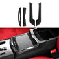 for 2011-2023 Dodge Charger / 2015-2023 Chrysler 300 Accessories Center Armrest Box Cover Decals Carbon Fiber Stickers - color: 4pcs Armrest Storage Box
