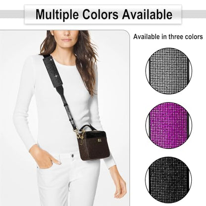 2 PCS Bling Car Seat Belt Shoulder Pads, Bling Seat Belt Covers with Bling Rhinestones, Car Accessories Seatbelt Strap Pad with Crystal Diamond for Car, Truck, SUV (Black Diamond) - color: Black