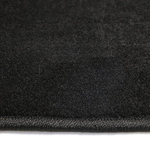 Floor Mats Compatible with BMW E60, 2005-2010 Factory Fitment Front & Rear Nylon Car Floor Carpets Carpet Liner by IKON MOTORSPORTS, 2006 2007 2008 2009