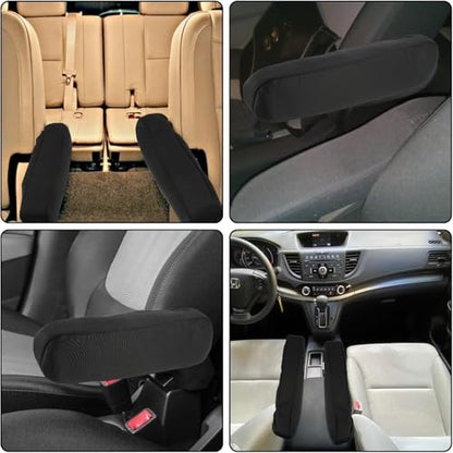 2 Pcs Arm Rest Cover for Car Arm Rest Cushion Armrest Covers Elastic Fabric Car Front Seat Universal Replacement Center Console Lid Skin Protectors Car Interior Accessories for Car SUV Truck Van