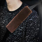2 Pack Car Seatbelt Covers Shoulder Pad, Soft Faux Sheepskin Seat Belt Shoulder Cover for a Comfortable Driving, Seat Belt Shoulder Strap Covers Helps Protect Your Neck and Shoulder (Coffee) - color: Coffee