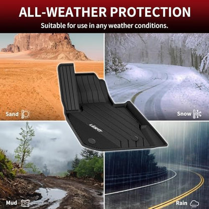 LASFIT 2018-2024 BMW X3 Floor Mats & Trunk Mat, Custom Fit TPE All Weather Car Liners Full Set for x3 30i/M/M40i/M Competition Accessories, Waterproof & Anti-Slip (Don't Fit X3 30e) - size: 2) X3 2018-2024 | Full Set
