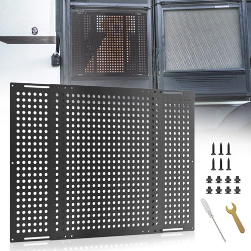 RV Screen Door Protector, RV Entry Screen Door Grille Adjusts from 22"- 31.5", Protector Guard for Inside RV Camper Trailer Pets Kids Protection