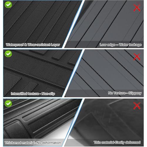 Cargo Liner Compatible with 2019-2023 Chevy Blazer Trunk Mat All Weather TPE Upgrade Material