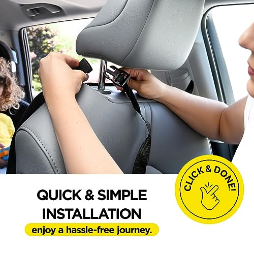 Back Seat Cover for Kids, 2 Pack X-Large Waterproof Kick Mats Backseat Protector, Durable Car Seat Back Protectors for Vehicles to Protect from Dirt, Mud & Scratches, Fits Most SUVs and Vans