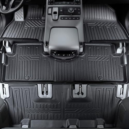 GALVAGNIATE Floor Mats for Hyundai Palisade 2020-2025, All Weather Floor Mats Trunk Cargo Liner with Backrest Protectors Accessories, Full Coverage Set (Fit 7/8 Seats) - size: For Hyundai Palisade | 2020-2025