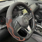 PINCTROT D Shaped Comfy Grip Steering Wheel Cover, Anti-Slip Design, Flat Bottom 14.5-15 Inch(Silicone Brown) - color: 8.Brown, size: D Shaped/Flat Bottom[14 1/2''-15'']