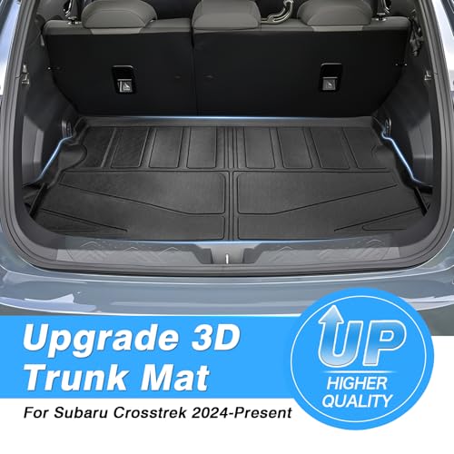 Powerty Cargo Mat Compatible for Subaru Crosstrek 2024 2025 2026 Accessories All Weather Cargo Liner TPE Rear Trunk Mat - size: For｜Subaru Crosstrek｜24-26｜Cargo Mat