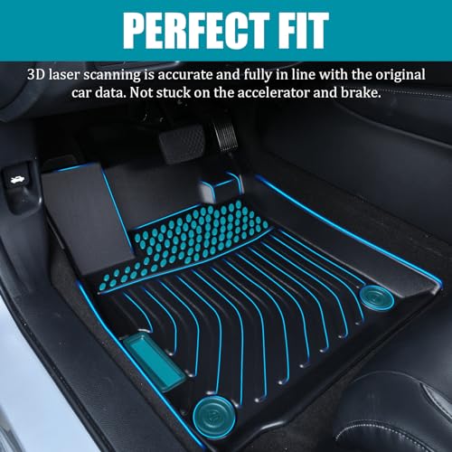 All Weather Floor Mats Compatible with 2016-2022 Lexus RX, Black 3D Car Mats Full Set Heavy Duty TPE Non-Slip Interior Accessories (2016-2022 RX) - color: 2016-2022 RX