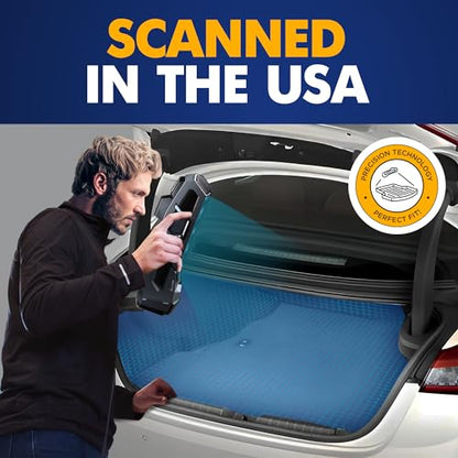 Premium Cargo Liner for Maserati Ghibli 2014-2024 Sedan - 100% Protection - Custom Fit Car Trunk Mat - All-Season Black Cargo Mat - 3D Shaped Laser Measured Trunk Liners for Maserati Ghibli