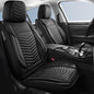 HChengkikz Car Seat Covers, Breathable & Waterproof Faux Leather Automotive Seat Covers for Cars SUV Truck Sedan, Universal Anti-Slip Driver Seat Cover with Backrest (2 PCS Front Seat, Black) - color: Style1 Black, size: Front Seat