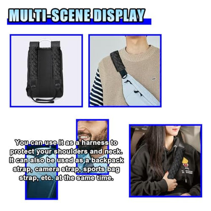 5PCS Car Seat Belt Pads Cover - Soft Comfort Seatbelt Covers Protect Your Neck and Shoulders - Auto Seat Belt Shoulder Strap Cover Protector Pads - Shoulder Cushion Harness Pad for Car/Bag (Black) - color: Black