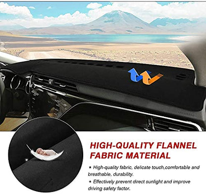 Autorder Dashboard Cover Mat for 2018-2022 2023 2024 Toyota Camry Accessories Dash Cover Flannel Dash Mat Sunshade Glare UV Rays Protector (Without HUD) - size: 2018-2024 Toyota Camry