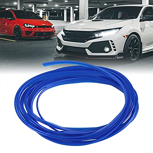 X AUTOHAUX Car Interior Trim Strip Line Gap Door Edge Seal Protector Dark Blue 5m 16.4ft - color: Dark Blue