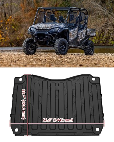 TPE Cargo Liner for Honda Pioneer 1000-3 1000-6 2016-2025, Rear Cargo Bed Mat Thick Anti-Slip All Weather Protection Slush Liner for Honda Pioneer 1000 3/6 Seat Accessories, Not for 1000-5