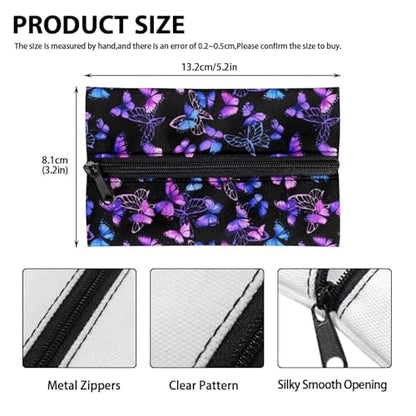 Butterfly Small Purse, Fashion Tissue Pockets for Coins Stylish Car Tissue Holder Sturdy Travel Paper Holder Easy to Carry Universal for Car - color: Butterfly1