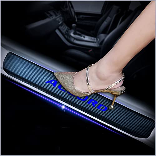 4Pcs Car Door Sill Protector for Honda Accord, Carbon Fiber Anti-Scratch Guard for Honda Accord Accessories - Self-Adhesive Car Door & Sill Protector -Blue - color: Blue