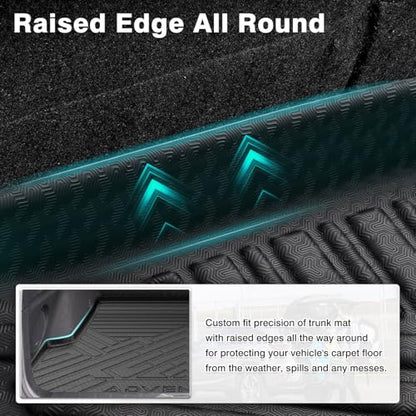 Mixsuper Cargo Liner for Subaru Outback 2020-2025, Cargo Mat Backrest Mat for Outback, All Weather Trunk Mat Backrest Mat TPE Back Seat Cover Protector for Outback Accessories - size: 20-25 |Outback| Cargo & Backrest Mat