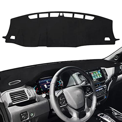 Cartist Dashboard Cover for 2019-2025 Honda Passport/ 2016-2022 Pilot/ 2017-2025 Ridgeline Accessories Dash Cover Mat Pad Anti-Slip Black(Without HUD) - size: Honda Passport 2019-2025