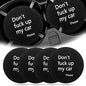 Car Cup Holder Coaster, Car Non-Slip Cup Holder Embedded Decorative Funny Coaster - Don't Fuck up My Car Please, Suitable for Most Car Interior Accessories for Women Men (Black)