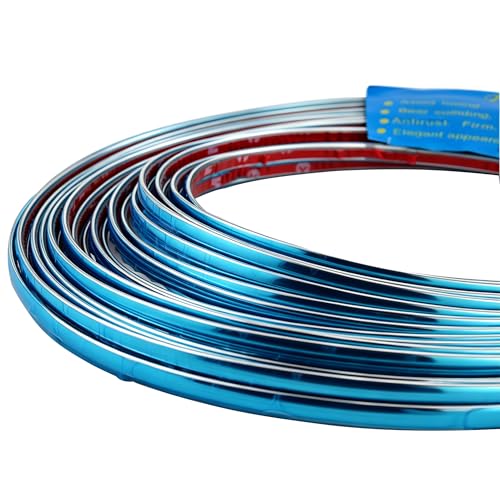 Lunsom Custom Most Chrome Plated Decoration Trim Strip Line, Car Door Fender Interior DIY Moulding Trimming Strip for Most Vehicle (12M x 6MM)