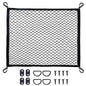 Cargo Net for SUV with Hooks, Adjustable Highly Elastic Storage Organizer Net for Car, Pickup Trucks,Mesh Organizer 2.6'x2' Stretches to 5'x4',Road Trip Essentials Black - size: 31.5x23.6in