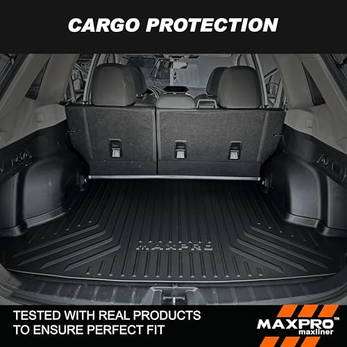Premium MAXPRO Cargo Mat Compatible with Subaru Forester 2020-2024 | Rear Trunk Liner Custom Fit All Weather Waterproof Heavy Duty | SUV Accessories Automotive Floor Protection Tray Mats car mats