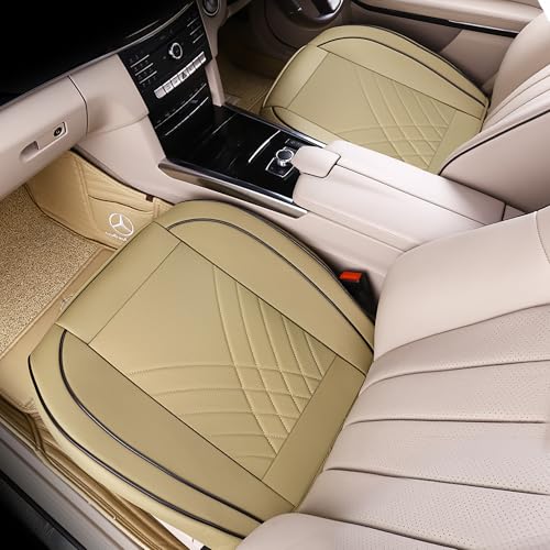 kingphenix Car Seat Cover: Easy to Install, Fits Most Cars, Vans, Trucks, and SUVs – Beige - color: Beige